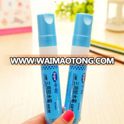 Hot selling product art card craft making decoration glitter glue pen ,environmental protection reuse glue pen